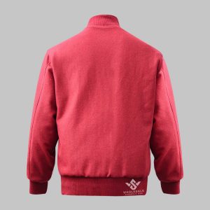 Varsity Jacket Red Wool