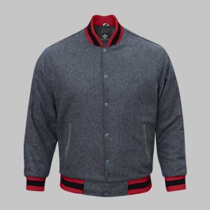 Varsity Jacket Wool Grey