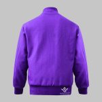 Purple Varsity Jacket Wool