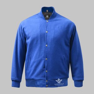Varsity Jacket Blue Wool