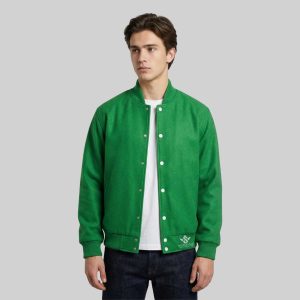 Wool Green Varsity jacket