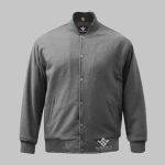 Wool Grey Varsity Jacket