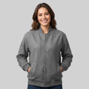 Wool Grey Varsity Jacket