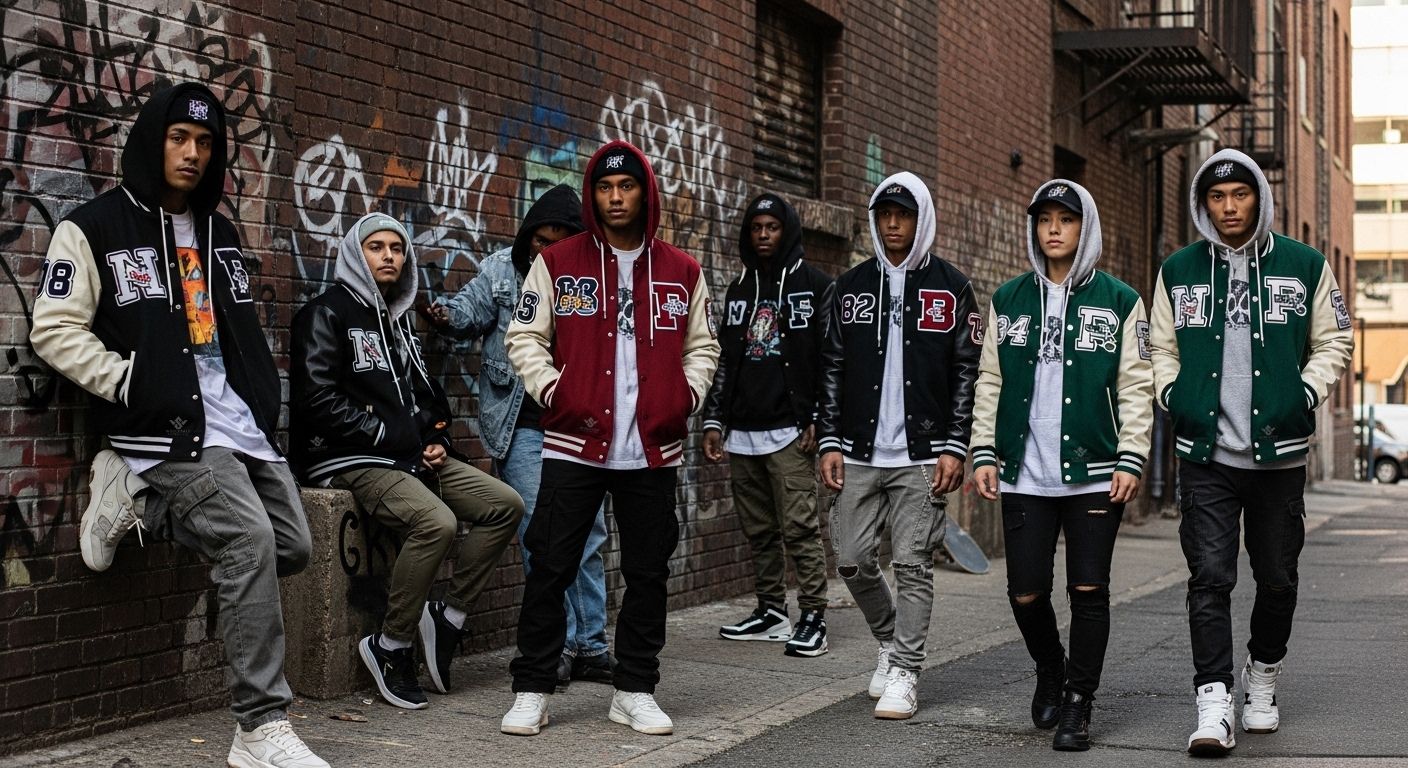 Hooded Varsity Jackets For Streetwear