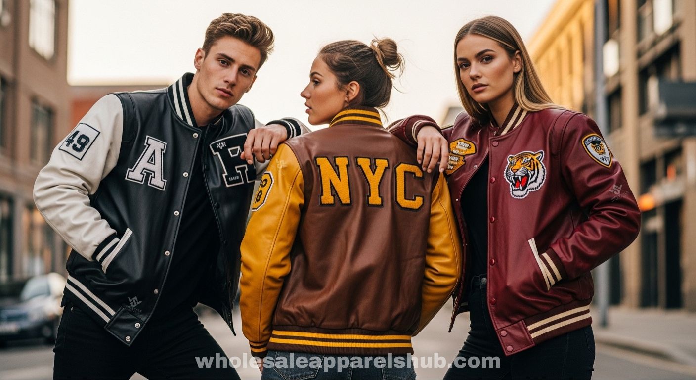 leather varsity jackets for winter wear