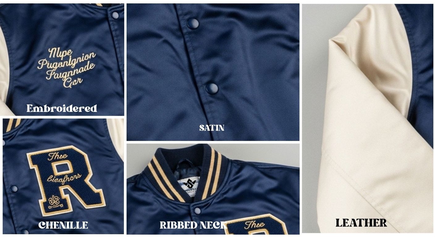 Satin Varsity Jackets For Shiny Look