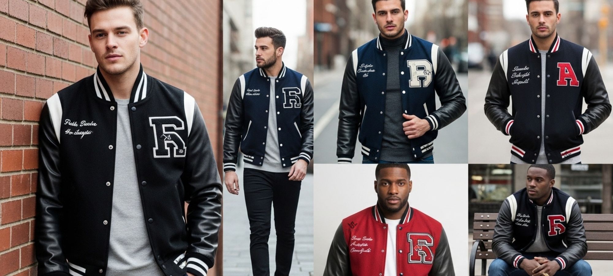 leather sleeve varsity jackets for men