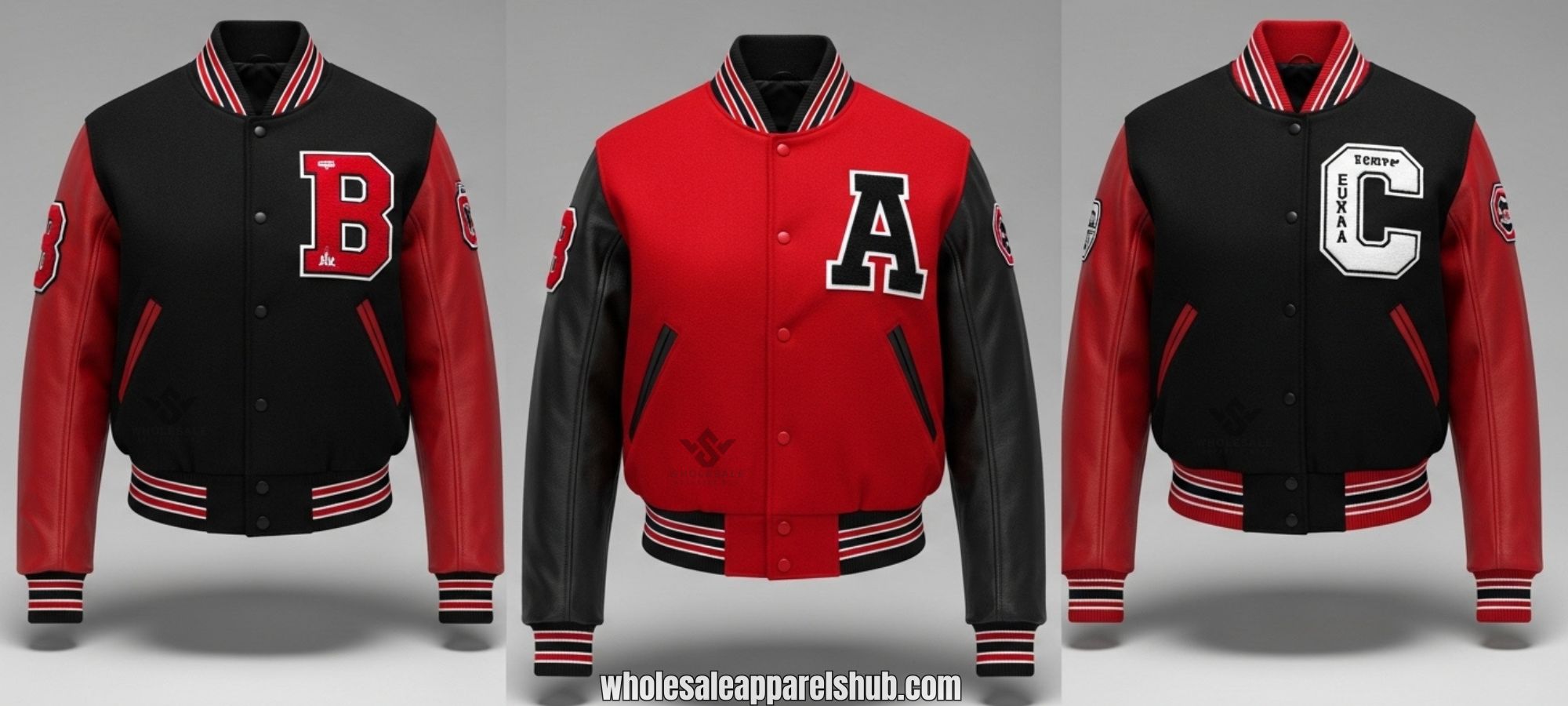 Letterman jackets for women red and black