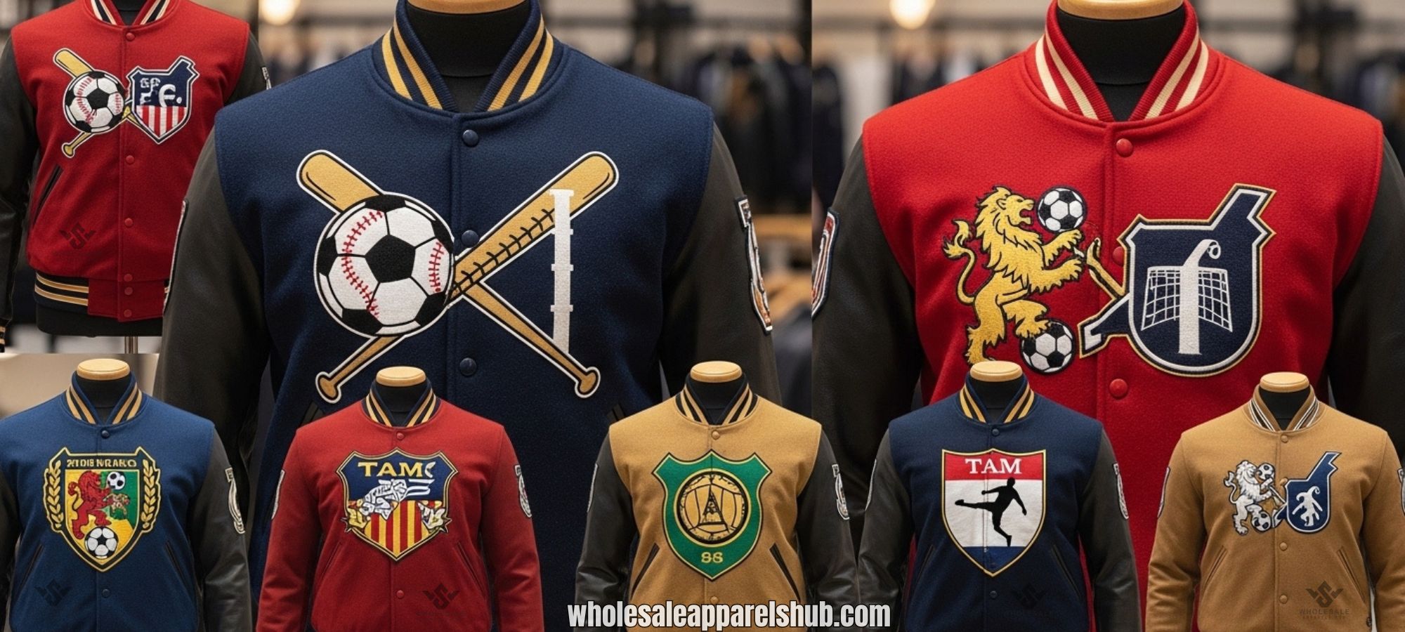 Soccer Baseball Jackets With Team Logo