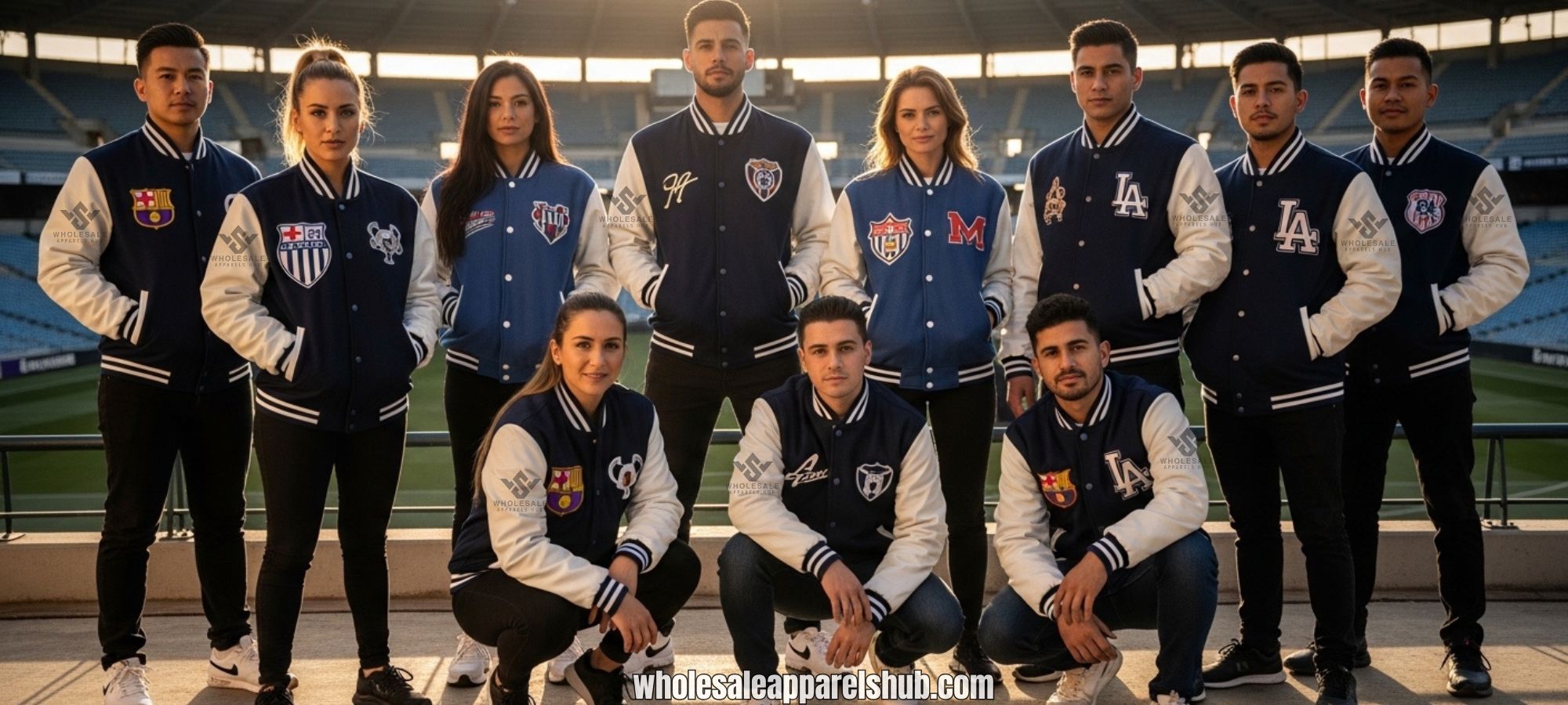Soccer Baseball Jackets With Team Logo