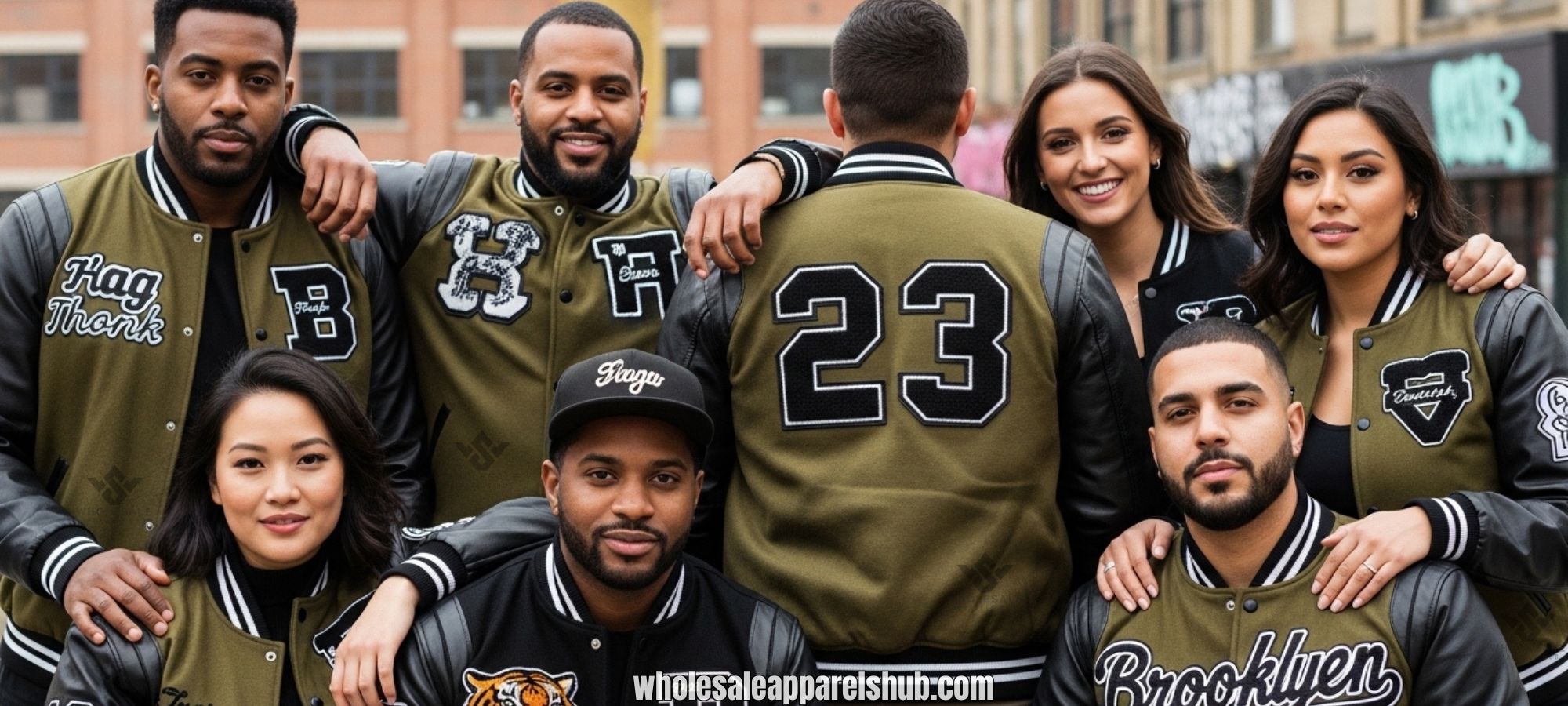 Olive And Black Baseball Jacket Custom Design