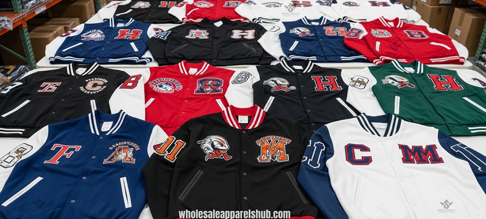 Wholesale Embroidery Baseball Jackets