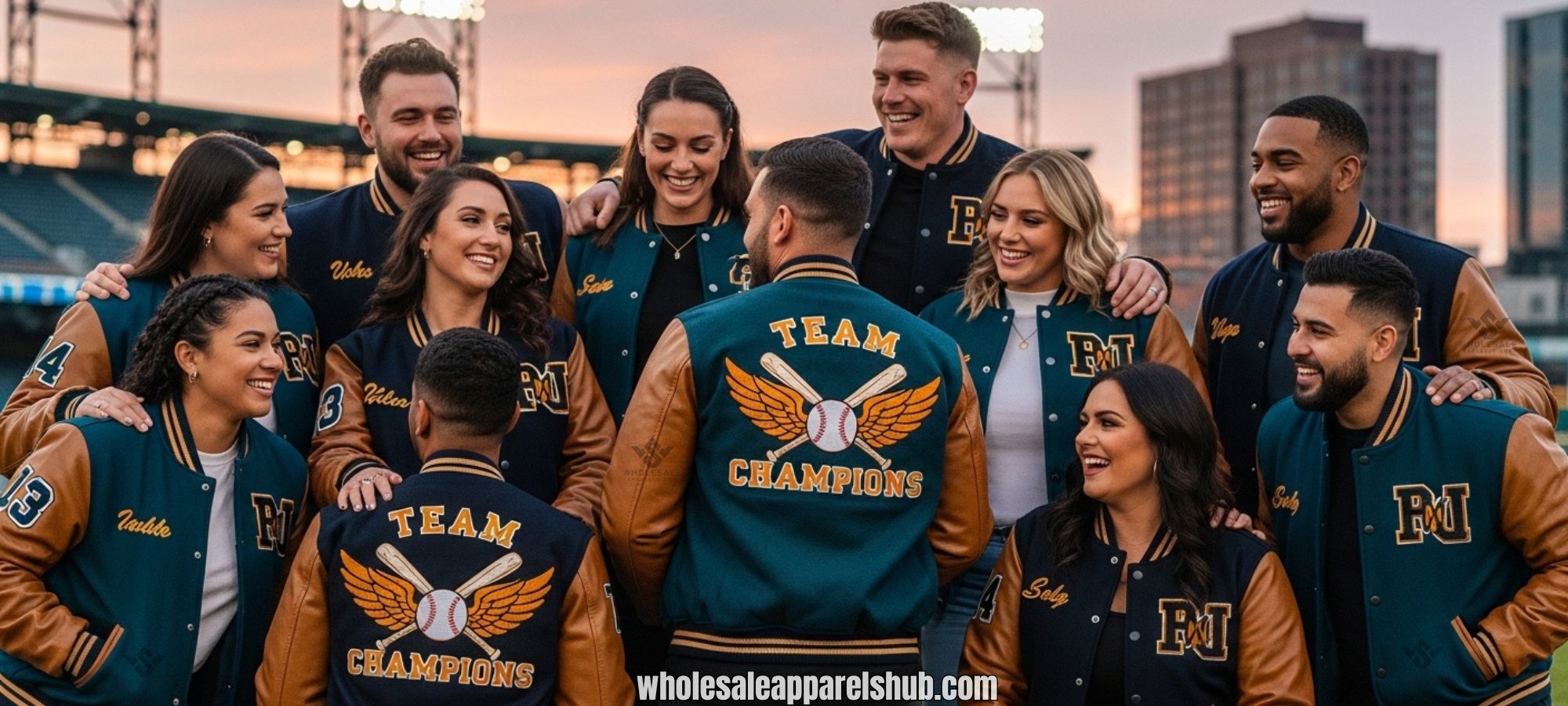 Wholesale Embroidery Baseball Jackets