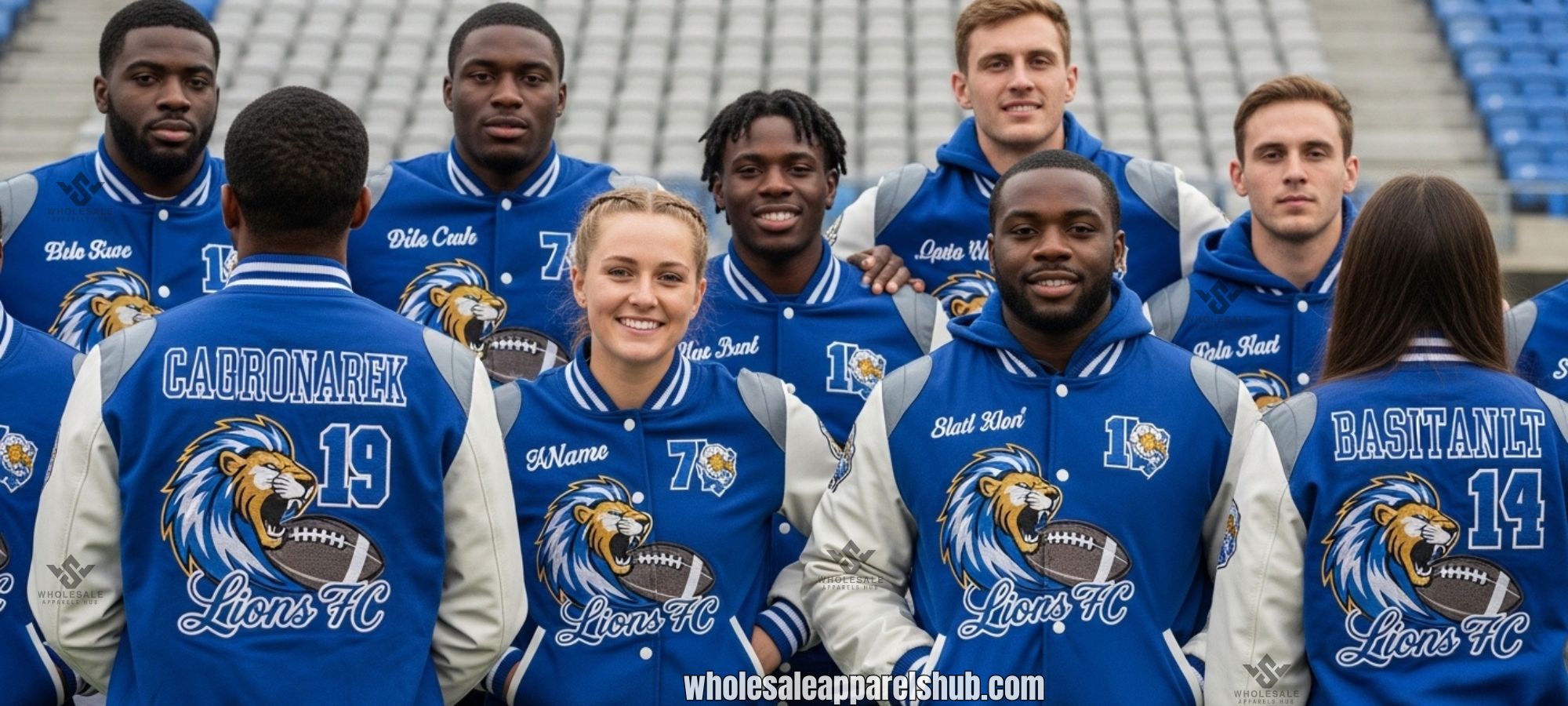 Football Team Jackets With Embroidery