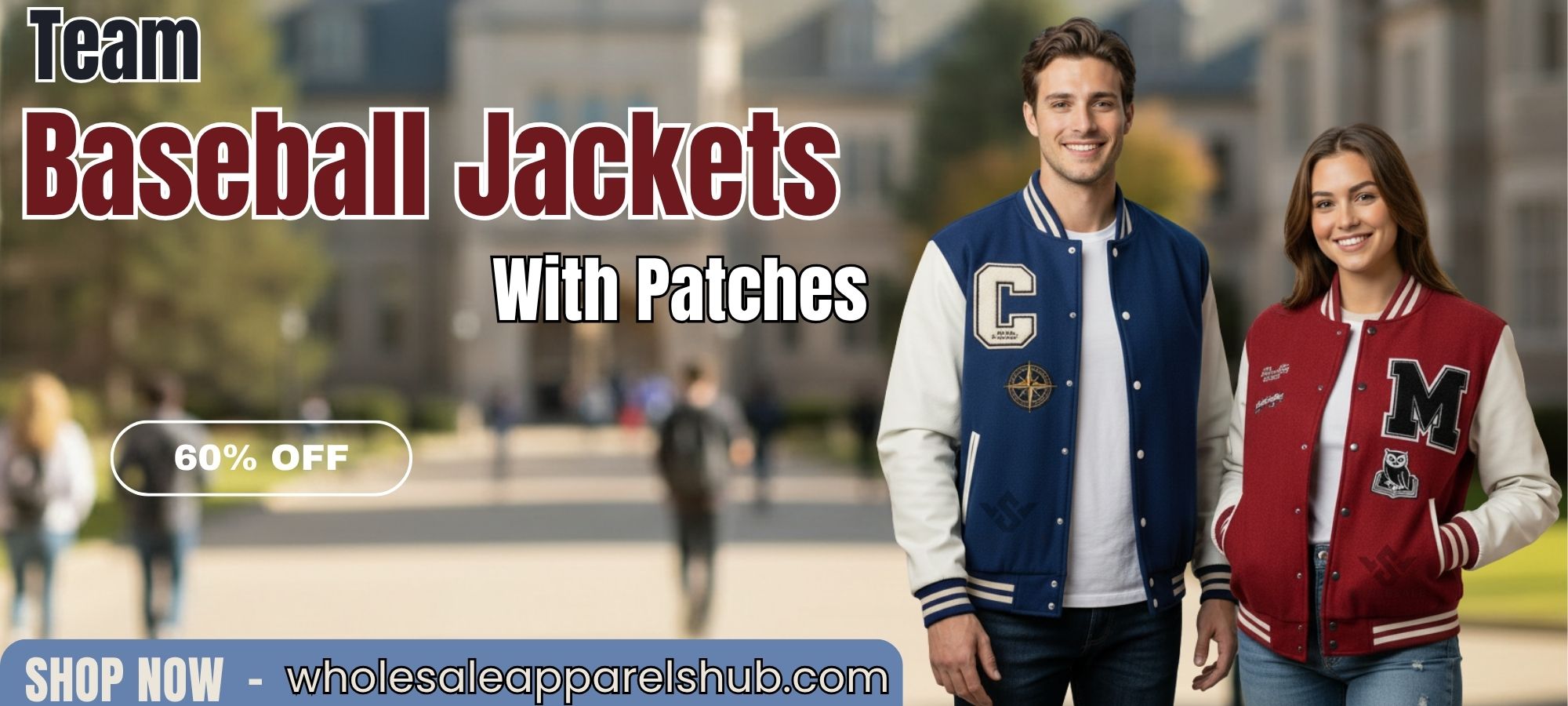 Team Baseball Jackets With Patches