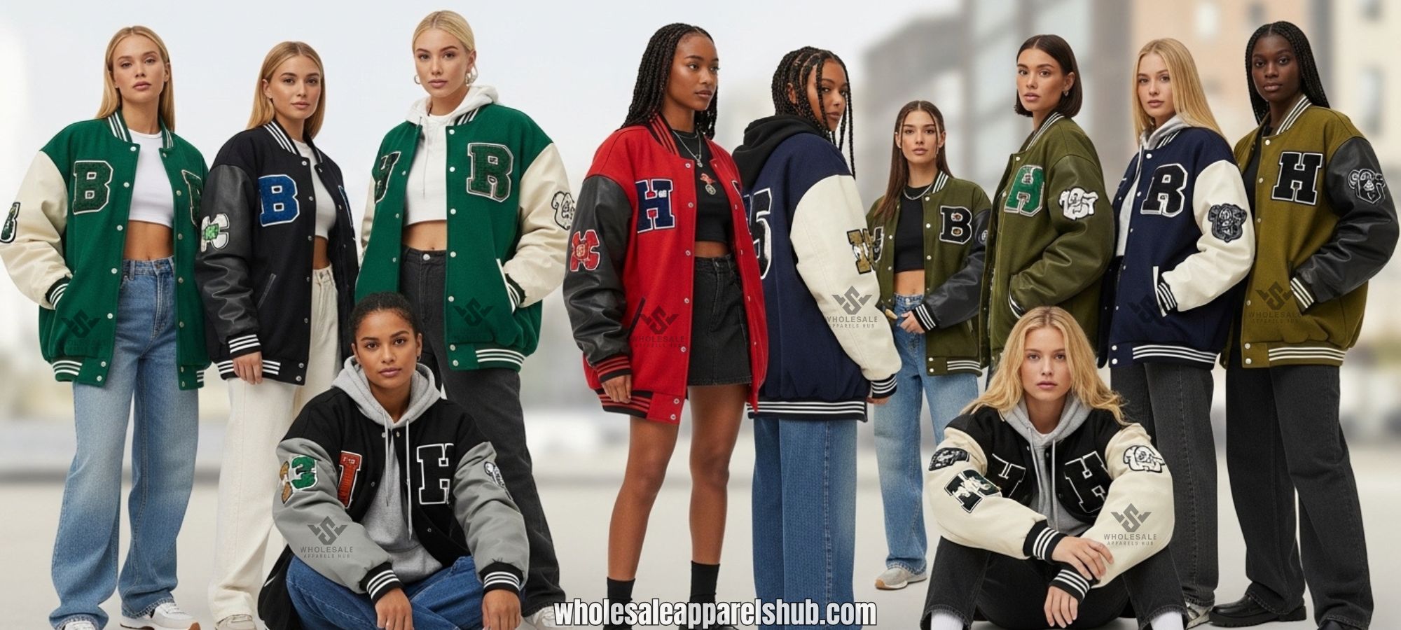 Varsity Jackets For Women Oversized Fit