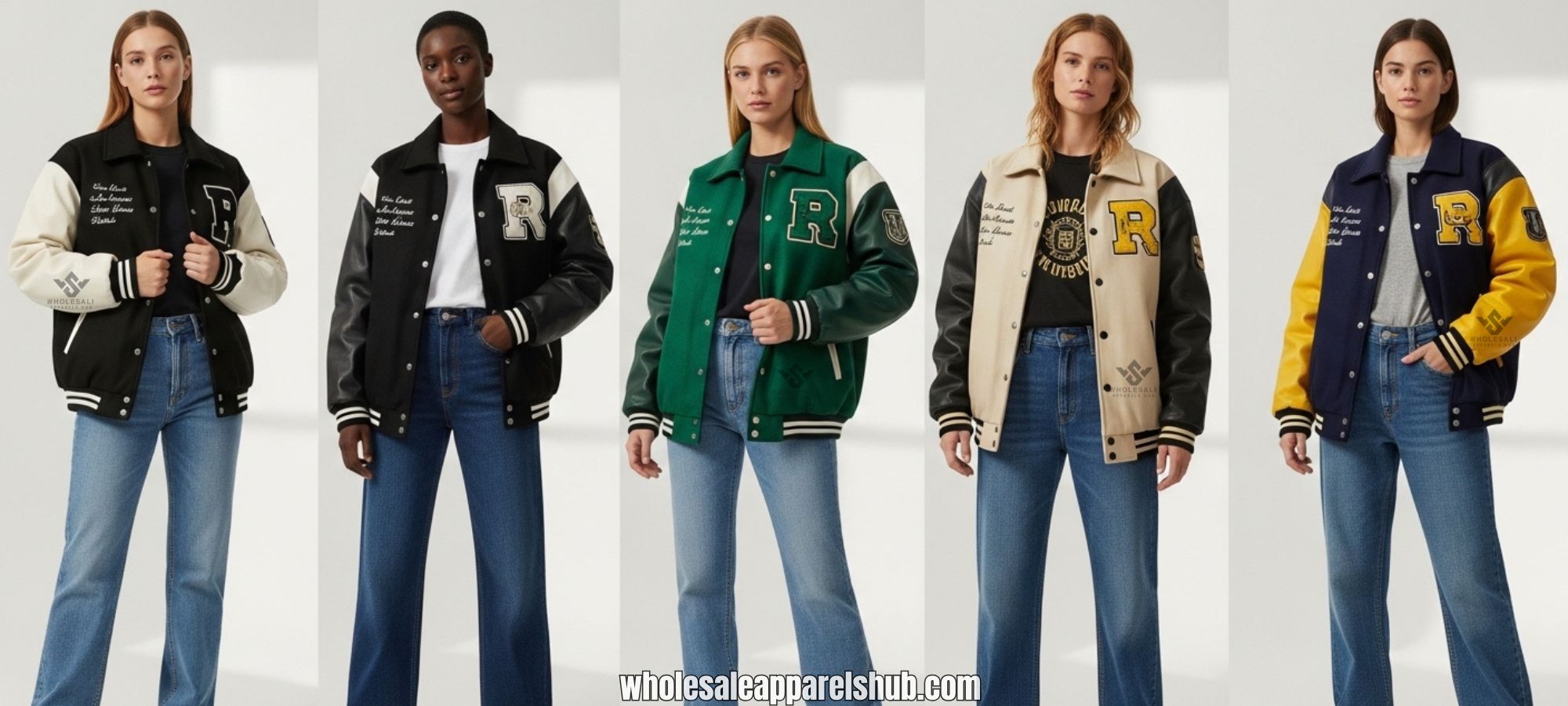 Varsity Jackets For Women Oversized Fit