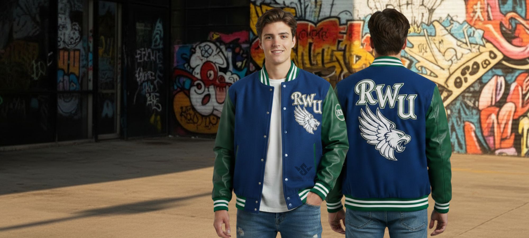 Royal And Green Varsity Jackets