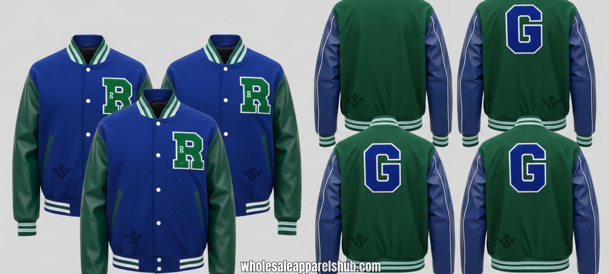 Royal And Green Varsity Jackets