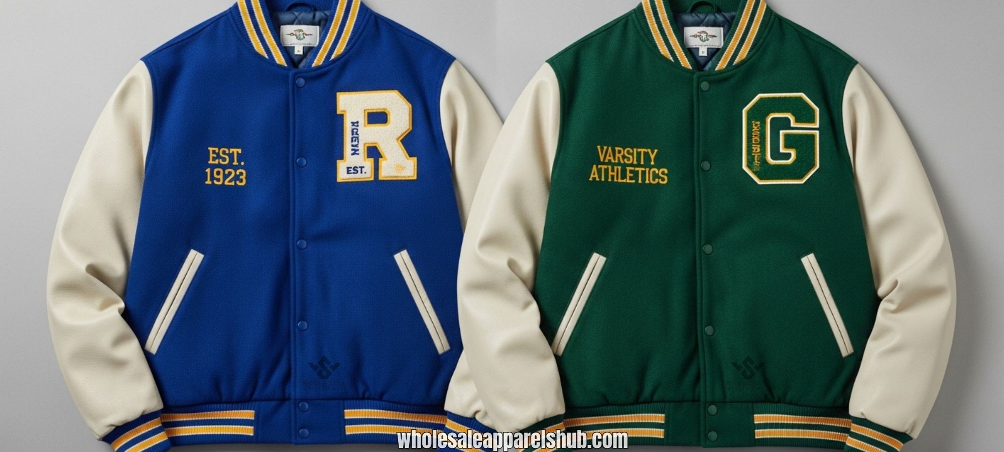 Royal And Green Varsity Jackets
