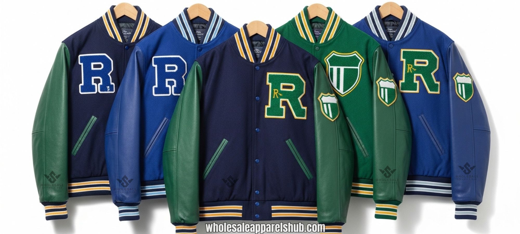 Royal And Green Varsity Jackets