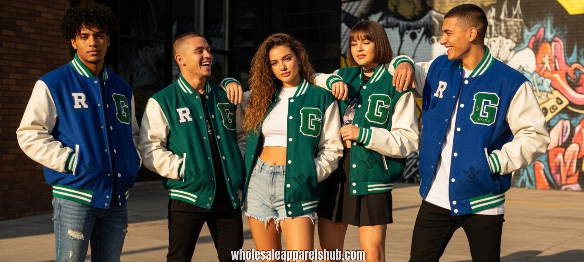 Royal And Green Varsity Jackets