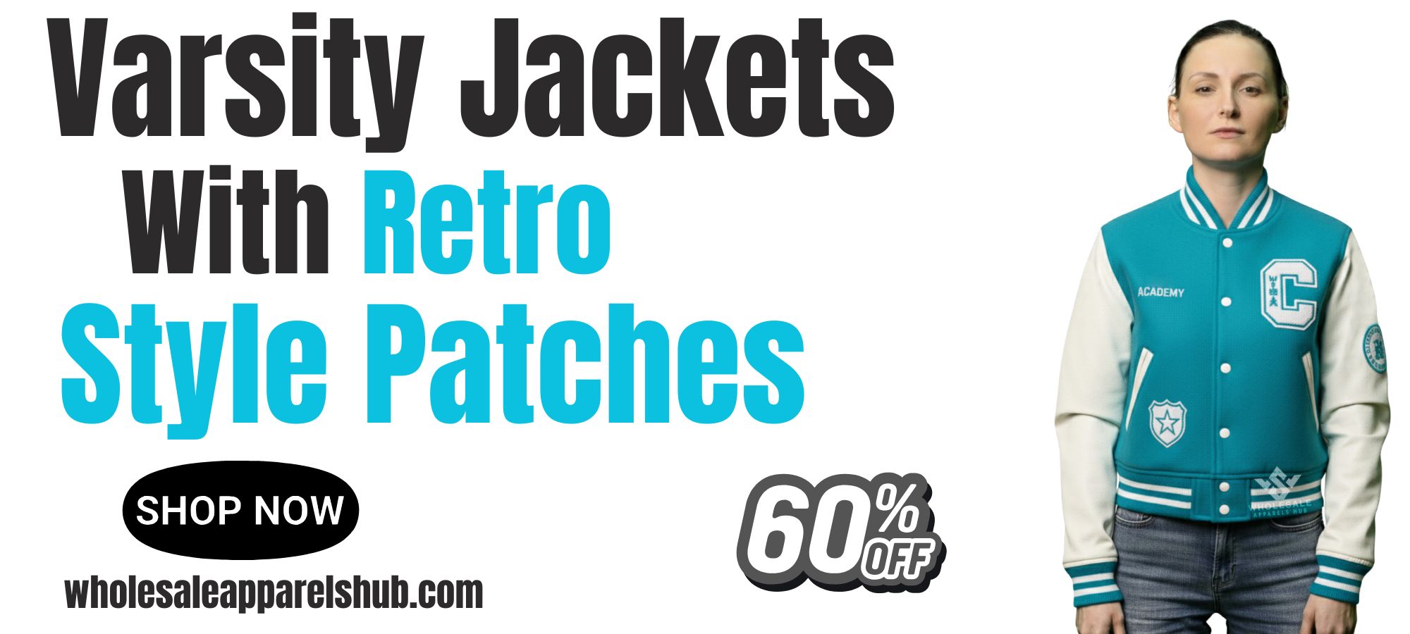 Varsity Jackets With Retro-Style Patches