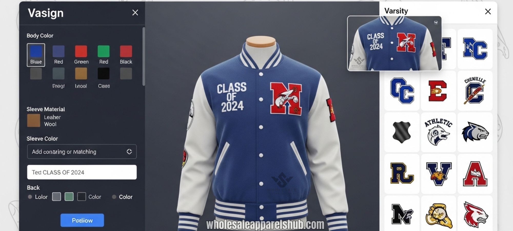 design your own varsity jacket online