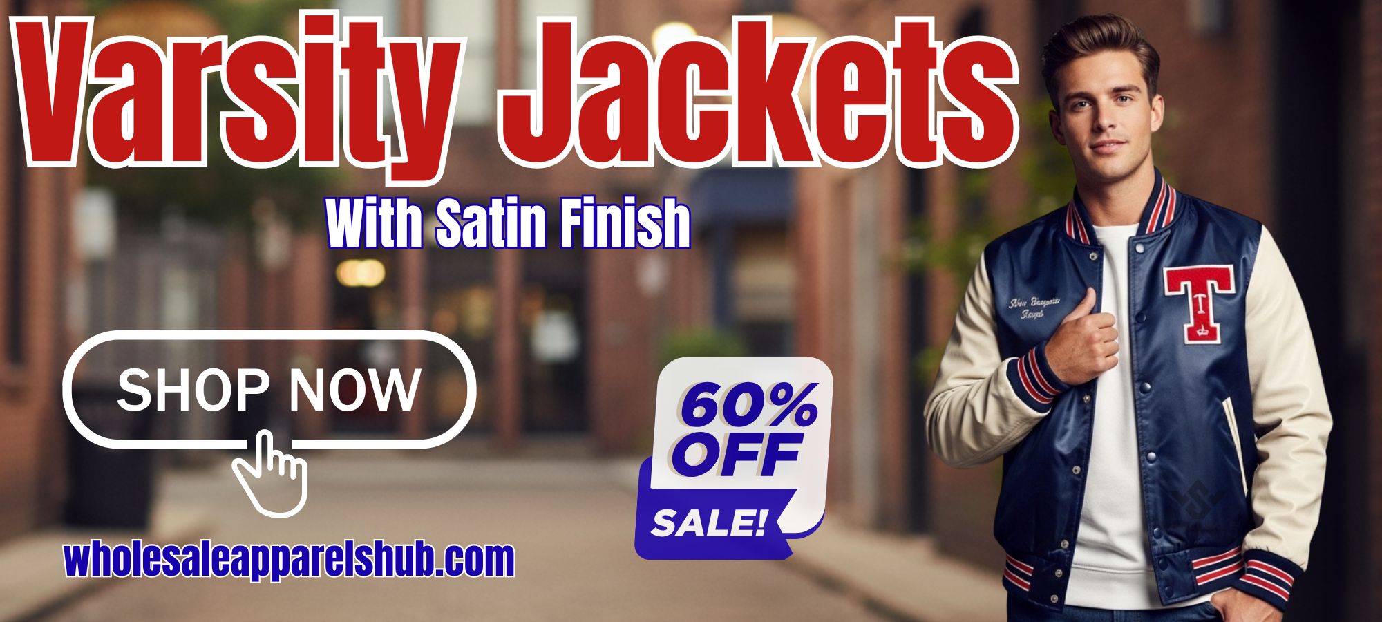 varsity jackets with satin finish