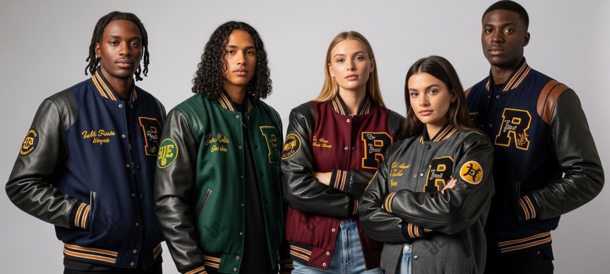 wool and leather varsity jackets custom made