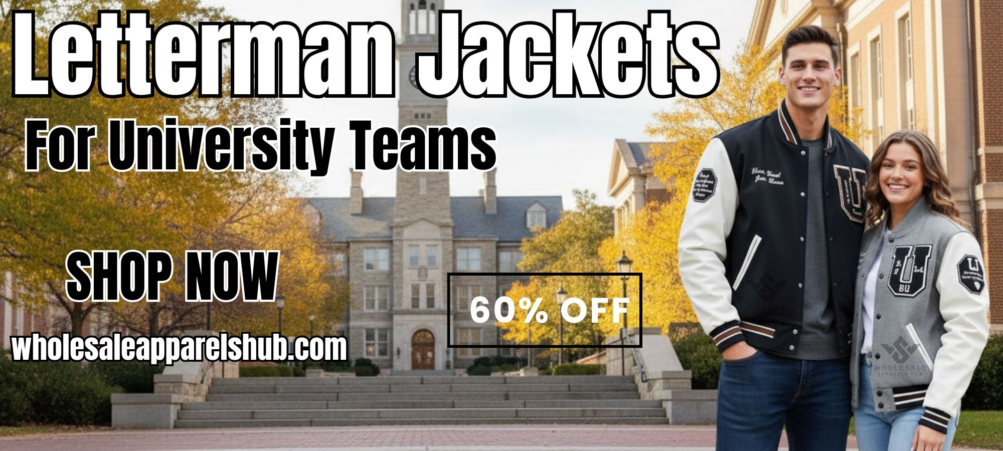 Letterman jackets for university teams
