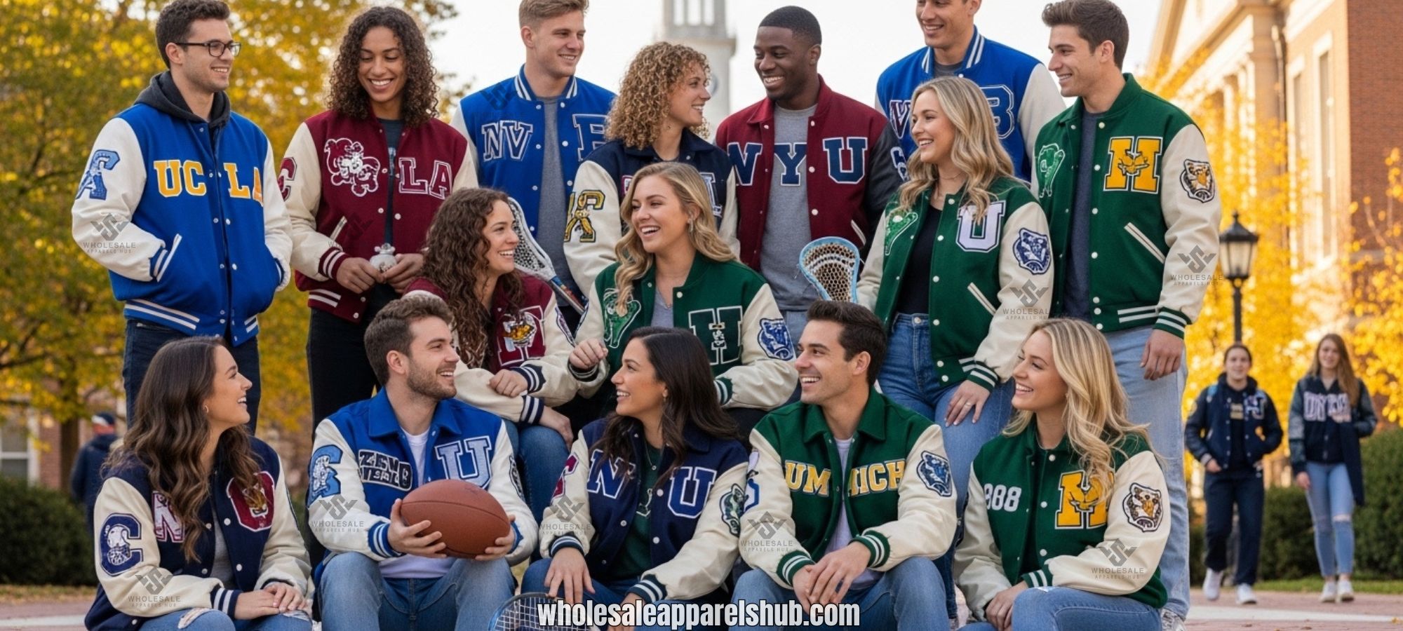 Letterman jackets for university teams