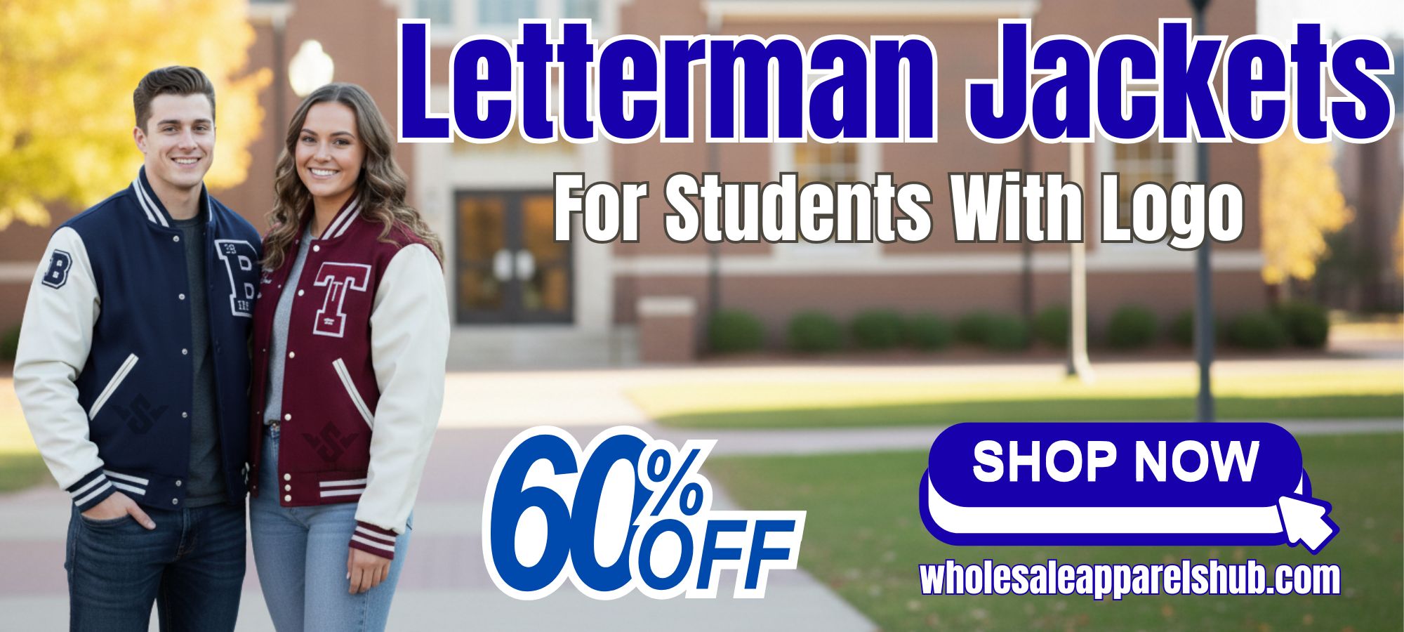 Letterman jackets for students with logo