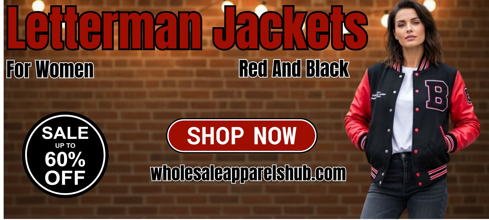 Letterman jackets for women red and black