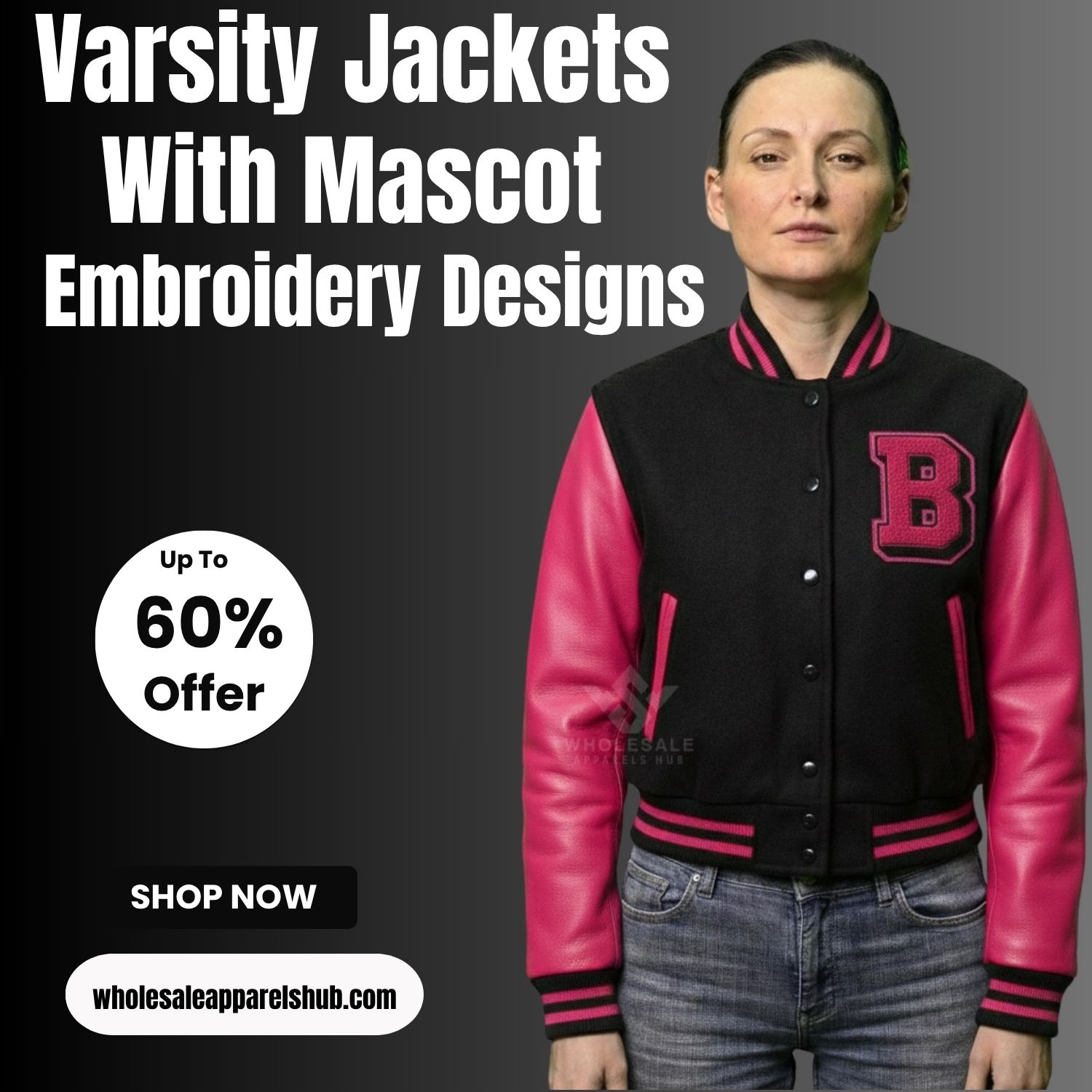 Varsity Jackets With Mascot Embroidery Designs