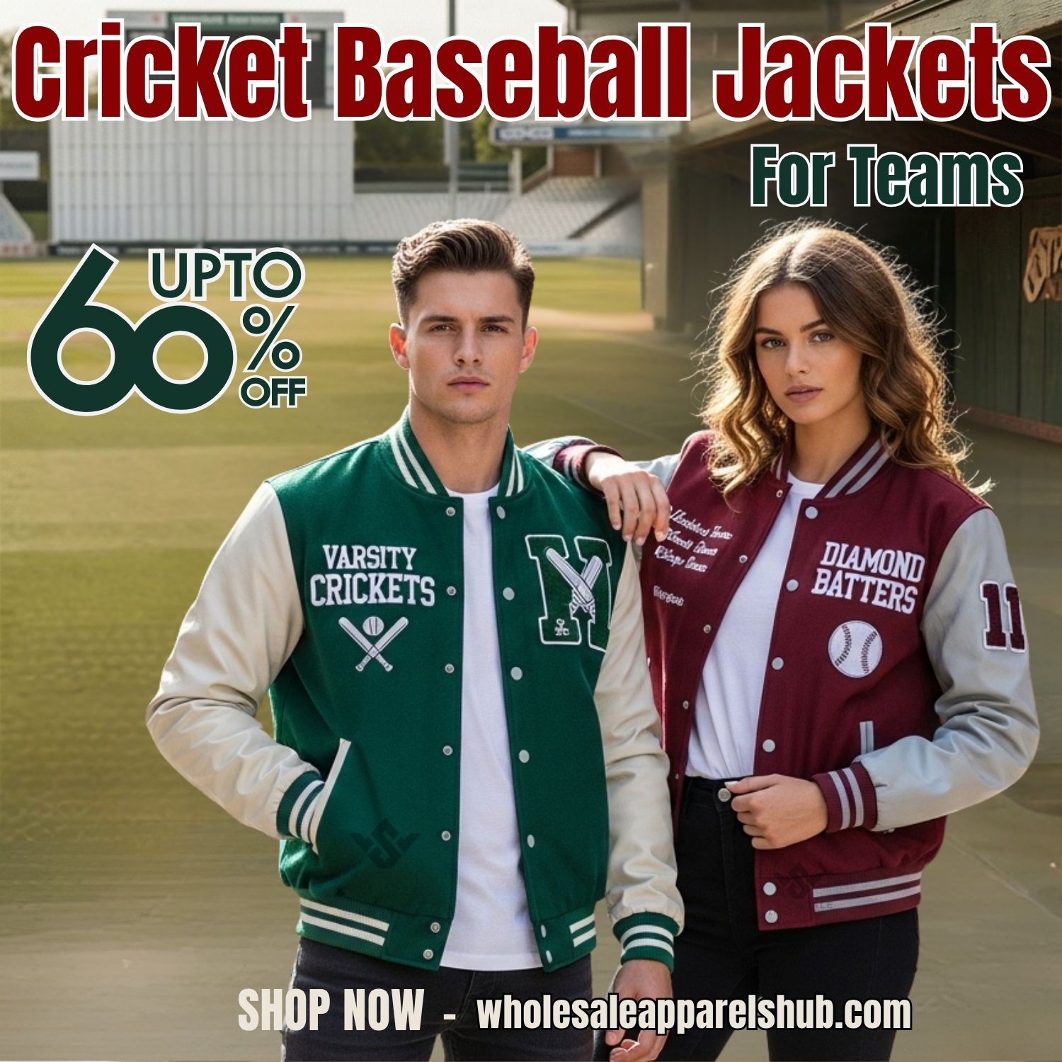 Cricket Baseball Jackets For Teams