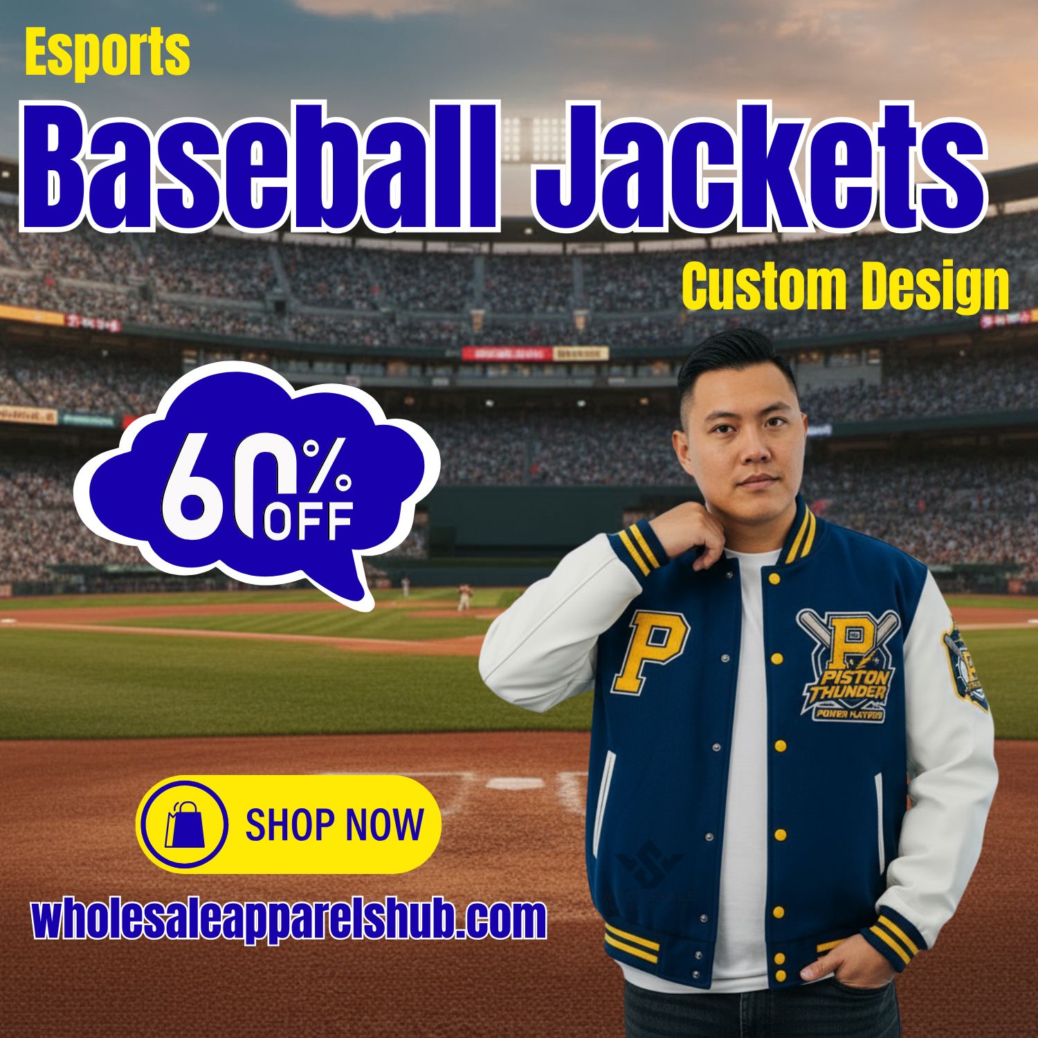 Esports Baseball Jackets Custom Design