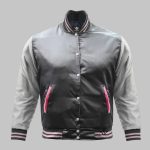Black Varsity Jacket Satin