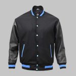 Leather Wool Varsity Jacket