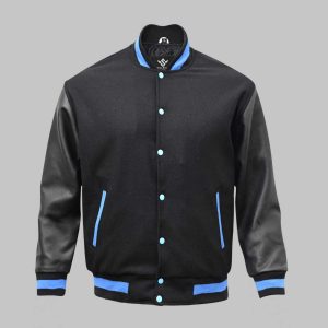 Leather Wool Varsity Jacket