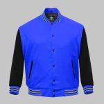 Varsity Jacket Royal Blue Cotton