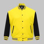 Yellow Varsity Jacket Cotton