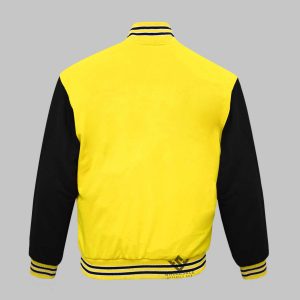 Yellow Varsity Jacket Cotton