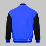 Royal Blue Fleece Varsity Jacket