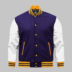 Custom Color Varsity Jacket Leather Wool