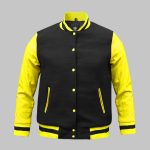 Varsity Jacket Genuine Leather Sleeve