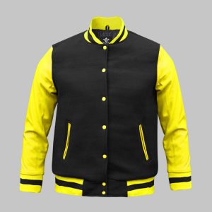 Varsity Jacket Genuine Leather Sleeve
