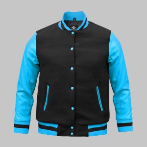 Genuine Leather Wool Varsity Jacket