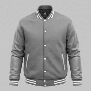 Streetwear Varsity Jacket Leather Wool