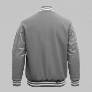 Streetwear Varsity Jacket Leather Wool